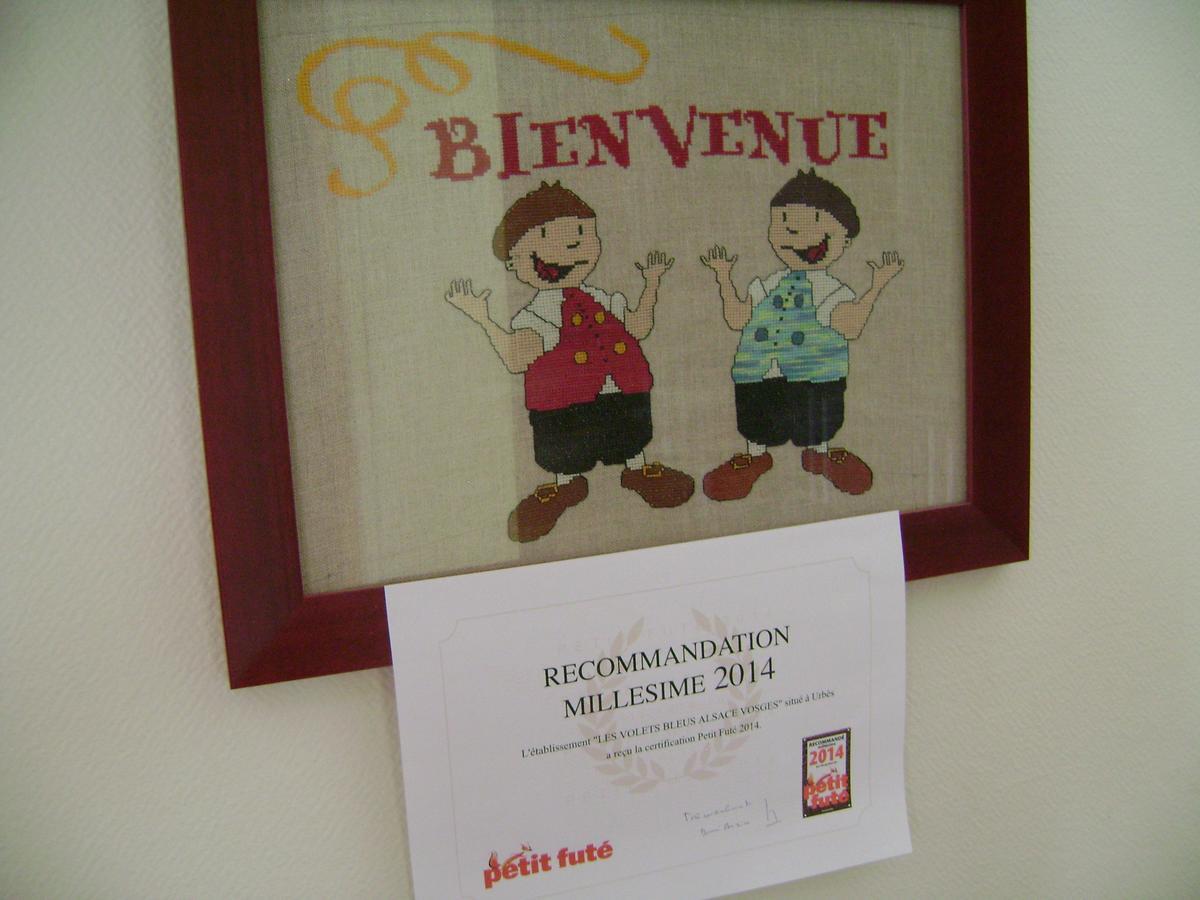Les Volets Bleus Alsace Vosges Acomodação com café da manhã Urbès Exterior foto